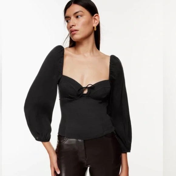 Aritzia Tops - Wilfred novella blouse in black